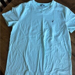Nautica Men's Aqua V-Neck Tee